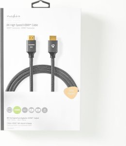 Kabel Nedis HDMI - HDMI 2m szary (CVTB35000GY20) 8