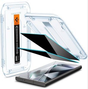 Spigen SZKŁO HARTOWANE SPIGEN GLAS.TR ”EZ FIT” 2-PACK GALAXY S24 ULTRA PRIVACY 2