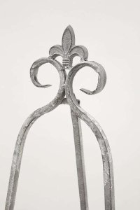 Art-Pol Elegancka Sztaluga Metalowa Szaro-Srebrna h:150cm 4