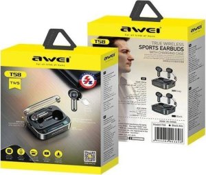 Słuchawki Awei AWEI słuchawki Bluetooth 5.3 T58 ANC + stacja dokująca czarny/black 15