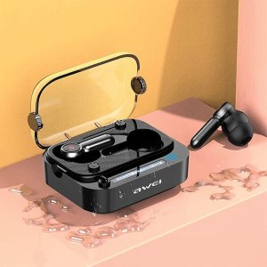 Słuchawki Awei AWEI słuchawki Bluetooth 5.3 T58 ANC + stacja dokująca czarny/black 8