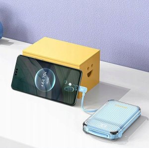 Powerbank Awei AWEI PowerBank P89K 10000mAh 38,5W czarny/black + kable PD/Lightning 4