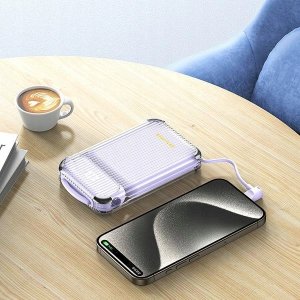 Powerbank Awei AWEI PowerBank P89K 10000mAh 38,5W czarny/black + kable PD/Lightning 5