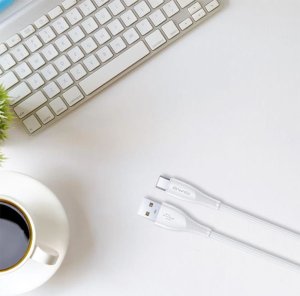 Ładowarka Awei AWEI ład. siec. PD81L-EU 22.5W + kabel USB + Lightning biała/white GaN 6