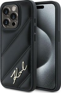 Karl Lagerfeld Karl Lagerfeld KLHCP13XPQDSMGK iPhone 13 Pro Max 6.7" czarny/black hardcase Diagonal Quilted Script 1