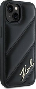 Karl Lagerfeld Karl Lagerfeld KLHCP13MPQDSMGK iPhone 13 6.1" czarny/black hardcase Diagonal Quilted Script 4