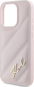 Karl Lagerfeld Karl Lagerfeld KLHCP15XPQDSMGP iPhone 15 Pro Max 6.7" różowy/pink hardcase Diagonal Quilted Script 6