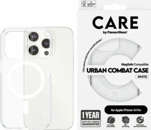 PanzerGlass CARE by PanzerGlass Urban Combat Case iPhone 15 Pro 6,1" MagSafe biały/white 1418 1