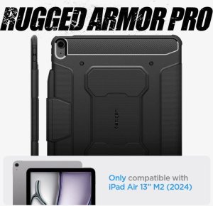Etui na tablet Spigen Spigen Rugged Armor PRO iPad Air 13" 2024 czarny/black ACS07669 25