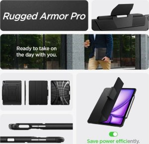 Etui na tablet Spigen Spigen Rugged Armor PRO iPad Air 13" 2024 czarny/black ACS07669 30