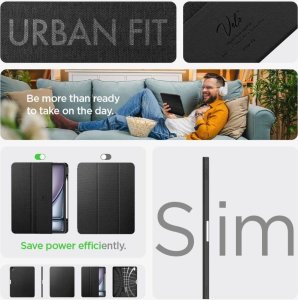 Etui na tablet Spigen Spigen Urban Fit iPad Air 13" 2024 czarny/black ACS07671 33