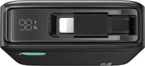 Powerbank Usams USAMS Powerbank ze zwijanym kablem Retractable Lightning 10000 mAh PD 20W Fast Charge XY Series czarny/black 10KCD22501 (US-CD225) 9