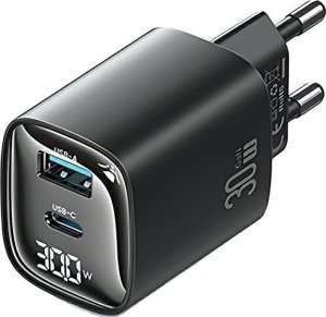 Ładowarka Usams USAMS Ład. siec. CC229 30W GaN USB-C/USB-A Fast Charging XC Series czarny/black CC229TC01 1