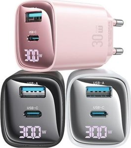 Ładowarka Usams USAMS Ład. siec. CC229 30W GaN USB-C/USB-A Fast Charging XC Series czarny/black CC229TC01 3