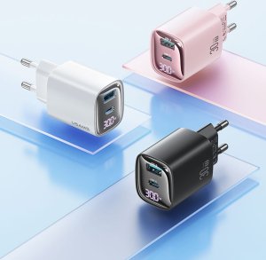 Ładowarka Usams USAMS Ład. siec. CC229 30W GaN USB-C/USB-A Fast Charging XC Series biały/white CC229TC02 15