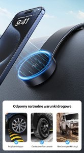 Podstawka Usams USAMS Uchwyt magnetyczny uniwersalny na kokpit US-ZJ079 czarny/black ZJ79ZJ01 8