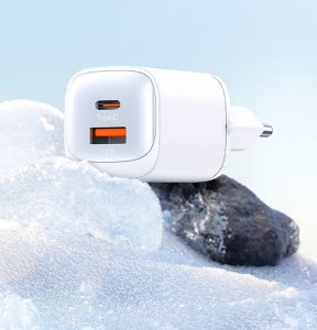 Ładowarka Usams USAMS Ład. siec. CC254 30W GaN USB-C/USB-A Fast Charging HC Series czarny/black CC254TC01 12