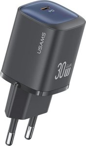 Ładowarka Usams USAMS Ład. siec. CC251 30W GaN USB-C Fast Charging HC Series czarny/black CC251TC01 1