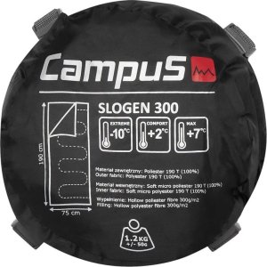 Campus Campus Slogen 300 Left Sleeping Bag CUL701123404 szary One size 4