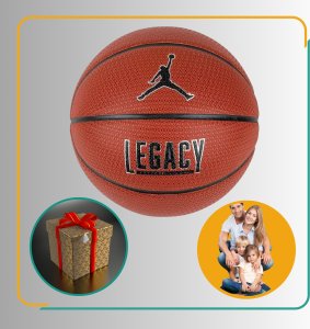 Jordan  Jordan Legacy 2.0 8P In/Out Ball J1008253-855 Pomarańczowe 6 5