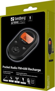 Radio Sandberg Pocket Radio FM+AM Recharge 6