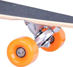 Deskorolka Worker Deskorolka Longboard Skully 36" czarno-pomarańczowa (11139) 6