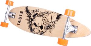 Deskorolka Worker Deskorolka Longboard Skully 36" czarno-pomarańczowa (11139) 7