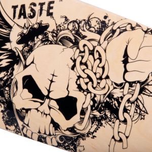 Deskorolka Worker Deskorolka Longboard Skully 36" czarno-pomarańczowa (11139) 8