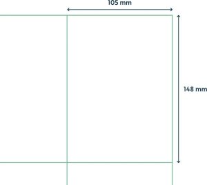 Capture A4 label 105x148 mm. 4 labels 2