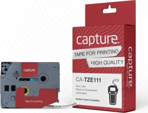 Capture 6mm x 8m Black on Transparent 1