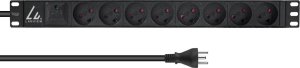 Listwa zasilająca Lanview 19`` rack mount power strip, 1