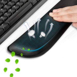 Strado Zestaw ergonomicznych żelowych podkładek - 3 sztuki (Czarny) 5