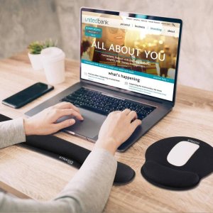 Strado Zestaw ergonomicznych żelowych podkładek - 3 sztuki (Czarny) 7