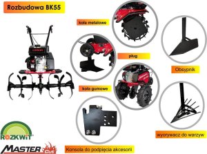 Glebogryzarka MasterCut MASTERCUT POWERCUT BK55 2BS GLEBOGRYZARKA SPALINOWA KULTYWATOR BRIGGS & STRATTON 84cm 6.5KM = HECHT 790 = CEDRUS GL07 4