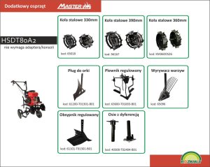Glebogryzarka MasterCut MASTERCUT HSDT80A2 GLEBOGRYZARKA SPALINOWA KULTYWATOR 2 BIEGI / 7 KM / 35cm do 80cm 5