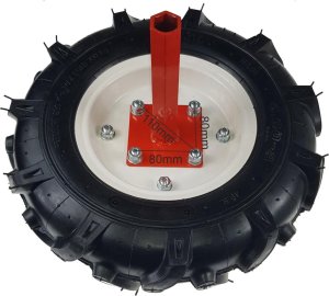 Glebogryzarka MasterCut KOŁA POMPOWANE GUMOWE POMOCNICZE 4.0-8 400mm 8'' ZESTAW PARA DO GLEBOGRYZARKI MASTERCUT HSDT 4