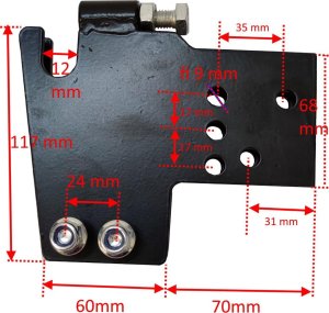 Glebogryzarka MasterCut KONSOLA MOCUJĄCA ŁĄCZNIK ADAPTER OSPRZĘTU GLEBGRYZARKI MASTERCUT BK55 / HSDT80A1 / 8001001 2