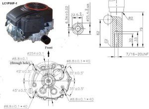 Loncin SILNIK LONCIN LC1P92F DO TRAKTORKA SPALINOWY BENZYNOWY 1P92 16 KM 452 cm3 / EMAK K1600 / AL-KO Pro 450 / LONCIN 1P92 JEDNOCYLINDROWY WAŁ PIONOWY WALCOWY 25,4 mm MOTOR HONDA ,VANGUARD , BRIGGS , KOHLER, HUSQVARNA ,STIHL, STIGA, CEDRUS, OLEO-MAC, KA 14