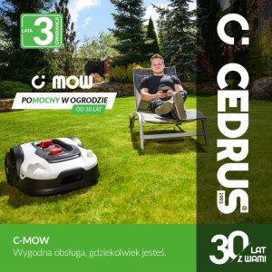 Robot koszący Cedrus CEDRUS M6+ ROBOT KOSZĄCY KOSIARKA AUTOMATYCZNA DO TRAWY C-MOW 600m2 - OFICJALNY DYSTRYBUTOR - AUTORYZOWANY DEALER CEDRUS 32