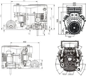 Loncin SILNIK LONCIN LC2P82F DO TRAKTORKA SPALINOWY BENZYNOWY V-TWIN LONCIN 2P82 V2 27 KM 803 cm3 DWUCYLINDROWY WAŁ PIONOWY WALCOWY 25,4 mm MOTOR HONDA ,VANGUARD , BRIGGS , KOHLER - EWIMAX - OFICJALNY DYSTRYBUTOR - AUTORYZOWANY DEALER LONCIN 17