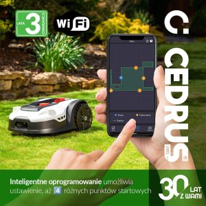 Robot koszący Cedrus CEDRUS M5 ROBOT KOSZĄCY KOSIARKA AUTOMATYCZNA DO TRAWY C-MOW 500m2 - OFICJALNY DYSTRYBUTOR - AUTORYZOWANY DEALER CEDRUS 16