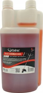 Cedrus CEDRUS MIX 1L 1000ML 2-SUW OLEJ SILNIKOWY DO BENZYNY MIESZANKI PALIWOWEJ do silników dwusuwowych Kos Pilarek Dmuchaw Podkaszarek Nożyc Sekatorów Opryskiwaczy itp.do silników dwusuwowych 2