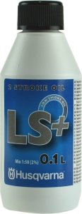 Husqvarna LS+ 100ML 2-suw olej silnikowy do benzyny mieszanki paliwowej Husqvarna do silników dwusuwowych Kos Pilarek Dmuchaw Podkaszarek Nożyc Sekatorów Opryskiwaczy itp. 2