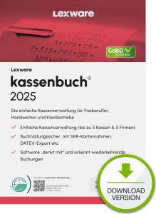 Program Lexware Lexware Kassenbuch Version 24.00 - 2025 - unbegrenzte Laufzeit - ESD-DownloadESD 1