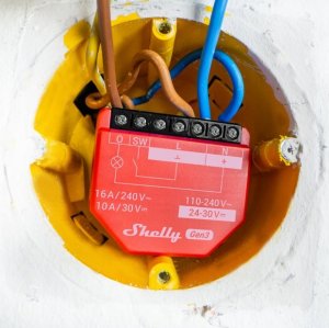 System przekazu sygnału AV Shelly Shelly Relais "1PM Gen3" max 16A WLAN BT 3