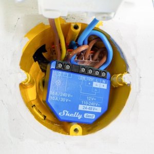 System przekazu sygnału AV Shelly Shelly Relais "1 Gen3" max 16A WLAN BT 4
