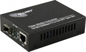 Konwerter światłowodowy Allnet Z ALLNET Medienkonverter 10/100/1000BASE-T auf 1000BASE-SX/-LX Single/-Multimode SFP Mini-GBIC Anschluss ALL-MC104G-SFP1 1