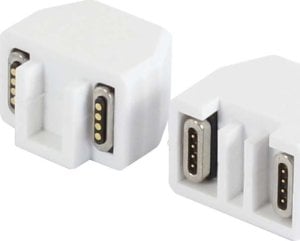 System przekazu sygnału AV Allnet ALLNET TP-TP Kupplung CAT6A Buchse 1:1 8-pol. RJ45 magnetische Sicherungskupplung 50er Bulk Set Abwurfbuchse PoE fähig bis zu 10GBit 1