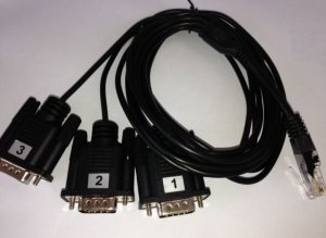 Allnet ALLNET MSR zbh. COM-Port RJ45 Adapter mit 3 seriellen Ports f. z.B. ALL4500/3500/3691/3692/3693 etc. 1