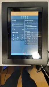 Allnet Touch Display Tablet 10 cali zabudowa Ramka do zabudowy srebrny wąski 2